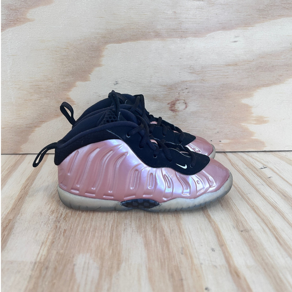 Nike -Air Foamposite 1-Sneakers -Pink/Black -Kids Toddler Girl's -8C- 314193-009
